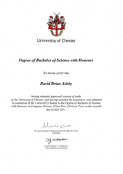 Degree Certificate