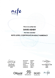 Adult Numeracy Certificate